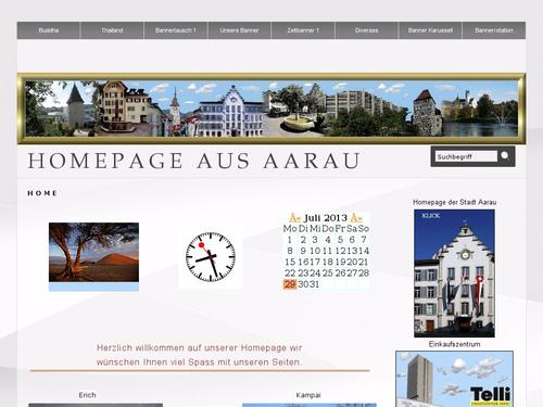 Die Homepage aus Aarau