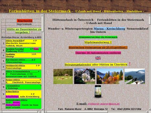 Ferienhütten in der Steiermark
