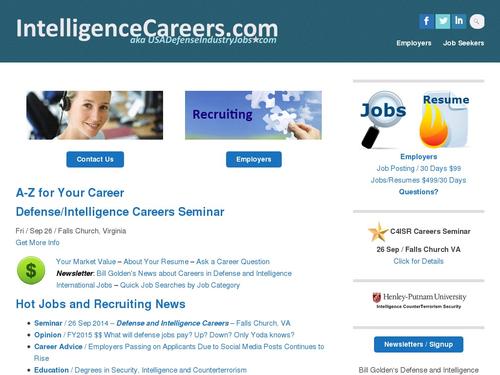 IntelligenceCareers.com & USADefenseIndustryJobs.com