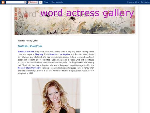 word actress gallery