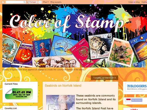 color of stamp
