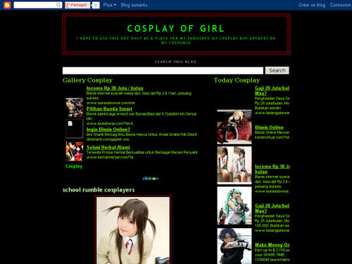 cosplay of girl