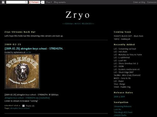 Zryo Releases