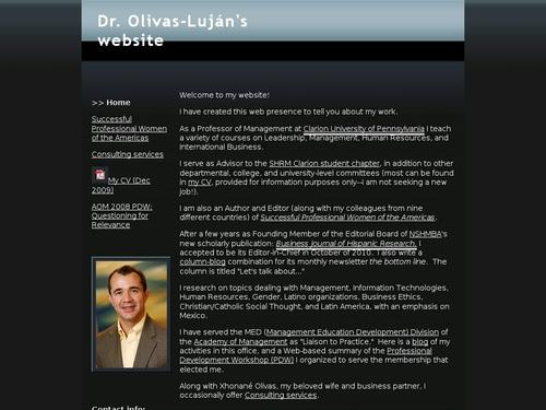 Dr Olivas-Lujan's blog