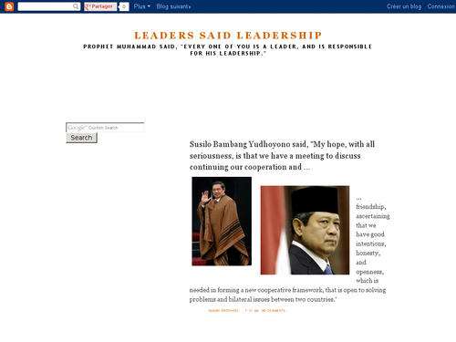 Leaders said Leadership