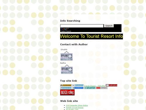 Tourist Resort Info