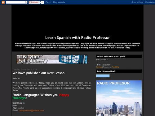 Radio Professor's Talk English Course on Podcast for FREE!!!