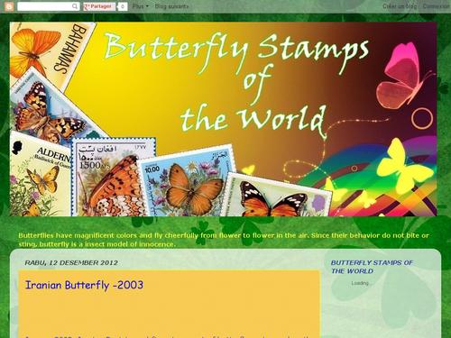 Butterfly Stamps of The World