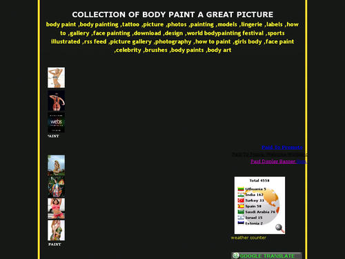 collection of body paint a great picture