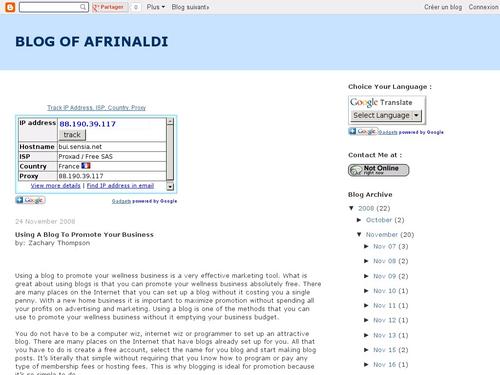 Blog of afrinaldi