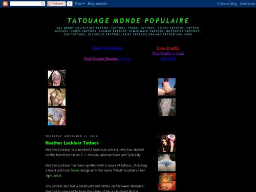 Tatouage Monde Populaire