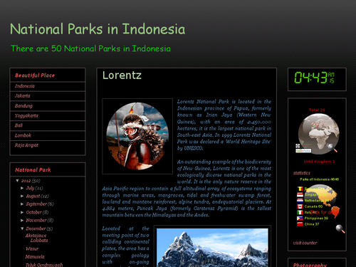 Natonal Parks in Indonesia
