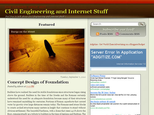 Civil Engineering and Internet Stuff
