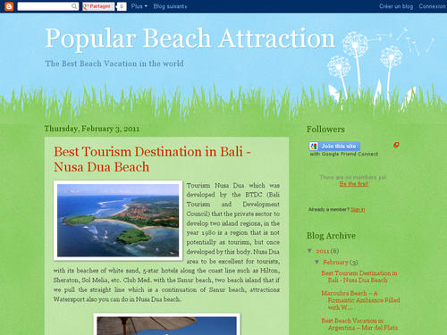 Popular Beach Attraction