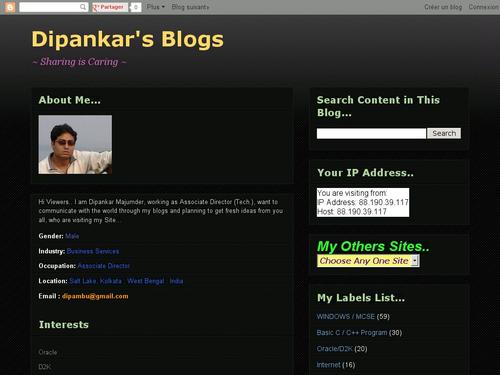 Dipankar's Blogs  ~ Sharing is Caring ~ 