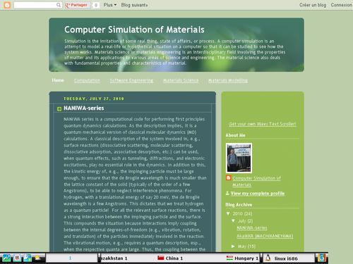 Computer Simulation of Materials 