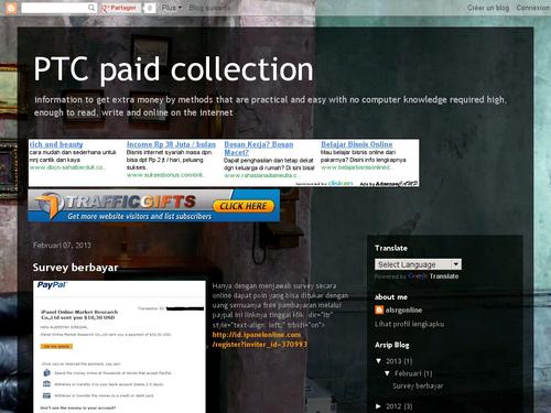 PTC paid collection 