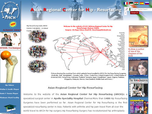 Asian Regional Center for Hip Resurfacing 
