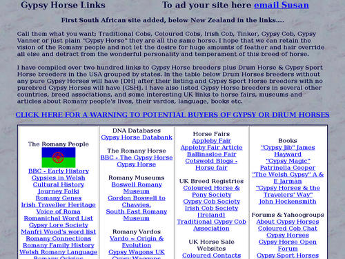Gypsy Horse Link Page