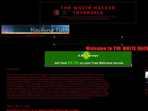 The White Hacker Tutorials
