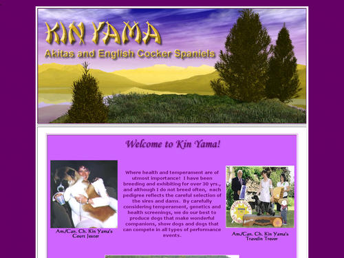 Kin Yama Akitas and English Cocker Spaniels