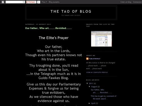 The Tao of Blog