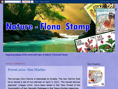 Nature Flona Stamp