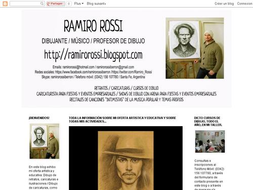 Ramiro Rossi: Dibujante y pintor argentino especializado en retratos, caricaturas e ilustraciones.