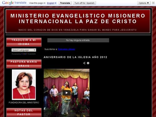 ministerio internacional la paz de cristo