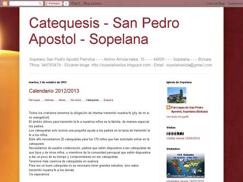 Catequesis - San Pedro Apóstol - Sopelana