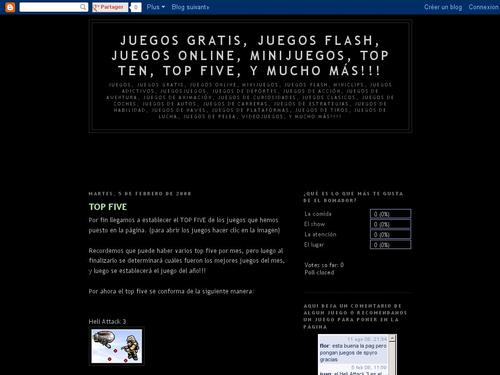 JUEGOS GRATIS, TOP TEN, Y MUCHO MÁS!!!