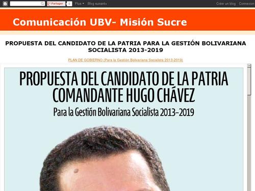 Comunicación UBV - Misión Sucre