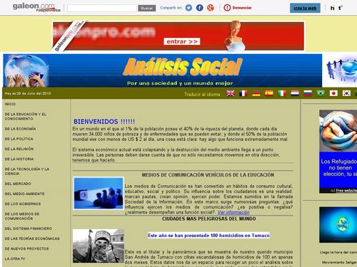 Pagina de analisis social, economico, politico y ...