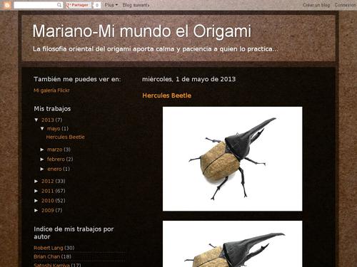 Mariano - mi mundo el origami