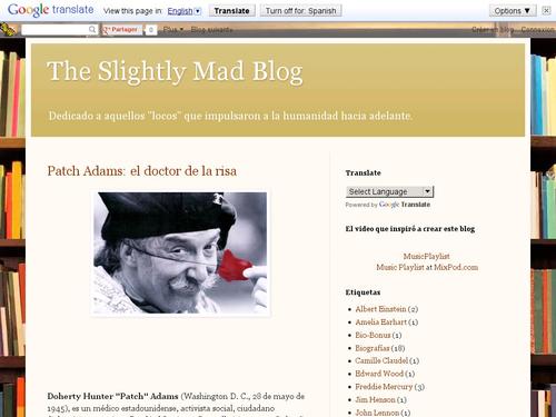The Slightly mad blog