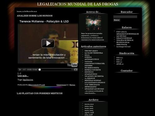LEGALIZACION MUNDIAL DE LAS DROGAS 