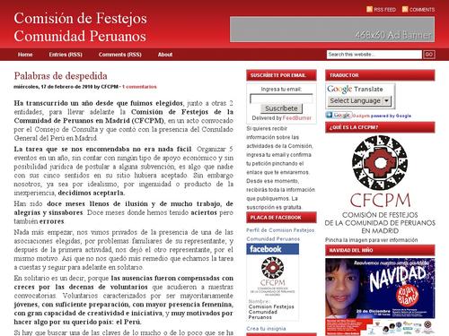 Comision de Festejos de la Comunidad Peruana en Madrid