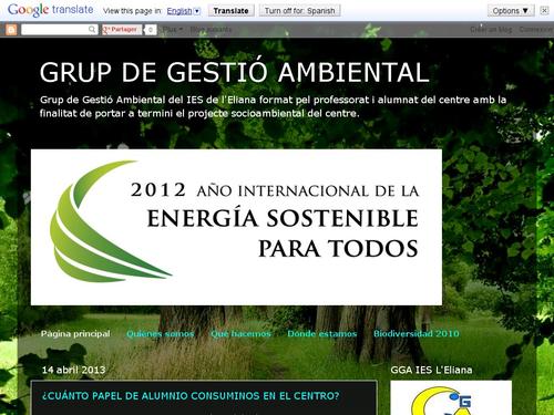 Blog del Grupo de Gestión Ambiental