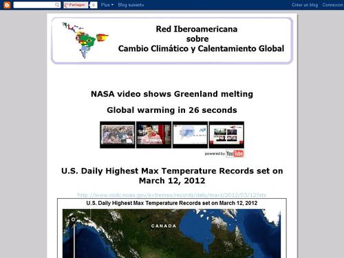 red iberoamericana de educacion en cambio climatico y calentamiento global