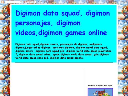Digimon data squad, digimon personajes, digimon videos,digimon games online 