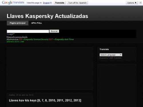 Llaves Kaspersky Actualizadas