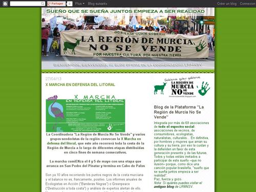 Blog de la Coordinadora La Región de Murcia No Se VendeLugar