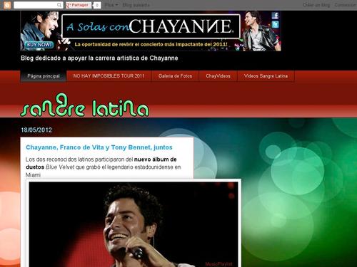 SANGRE LATINA CHAYANNE FANS CLUB