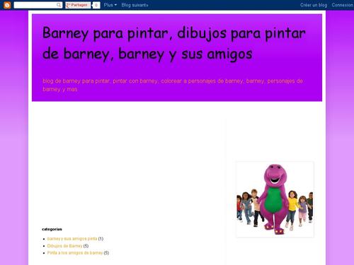 Barney para pintar, dibujos para pintar de barney, barney y sus amigos