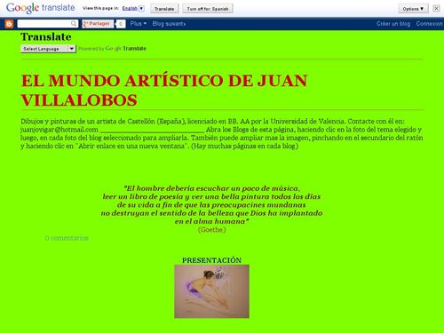 El mundo artistico de Juan Villalobos