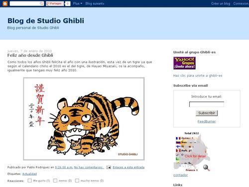 Blog personal de Studio Ghibli