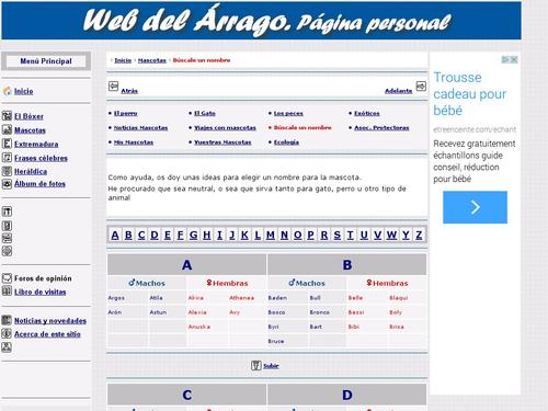 Web del Arrago