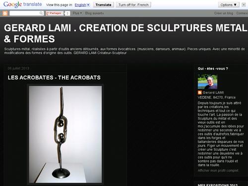 GERARD LAMI CREATION  de SCULPTURES -metal et forme
