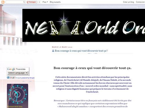 N.O.M  Nouvel Ordre Mondial blog de ABDEL