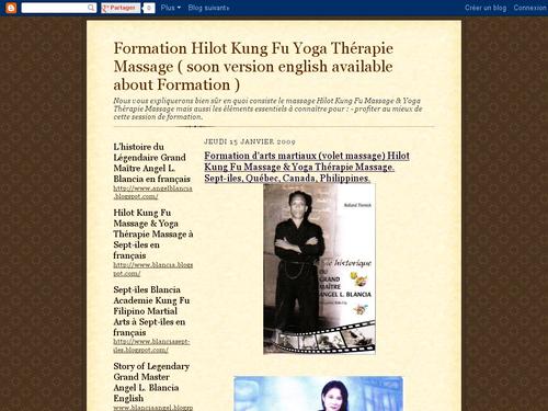 Formation Hilot Kung Fu Massage & Yoga Thérapie Massage